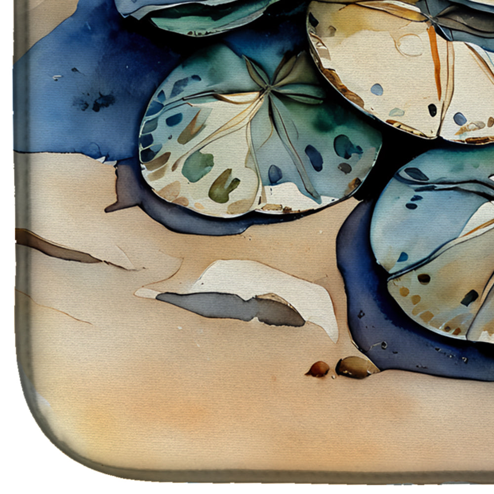 Caroline's Treasures Sand Dollars Dish Drying Mat