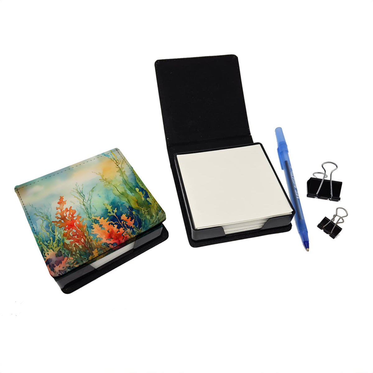 Caroline's Treasures Seaweed PU Leather Note Paper Holder