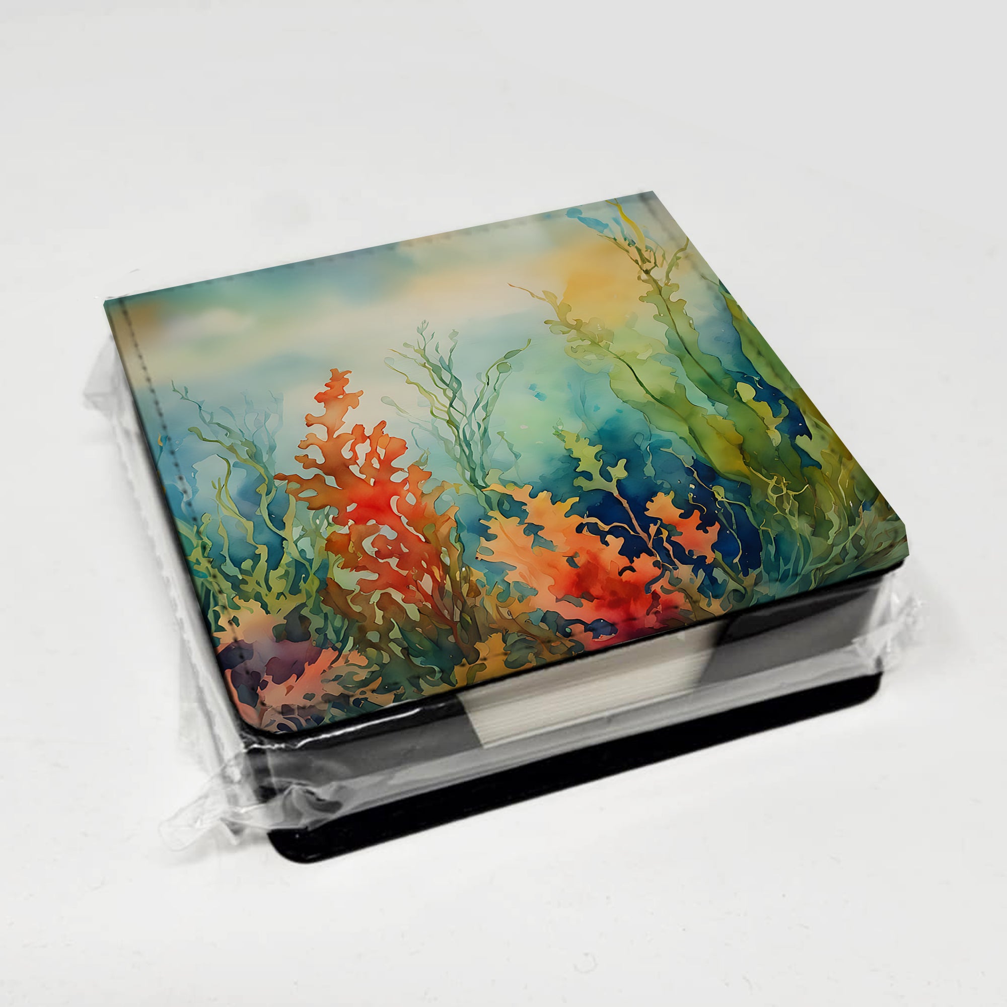 Caroline's Treasures Seaweed PU Leather Note Paper Holder