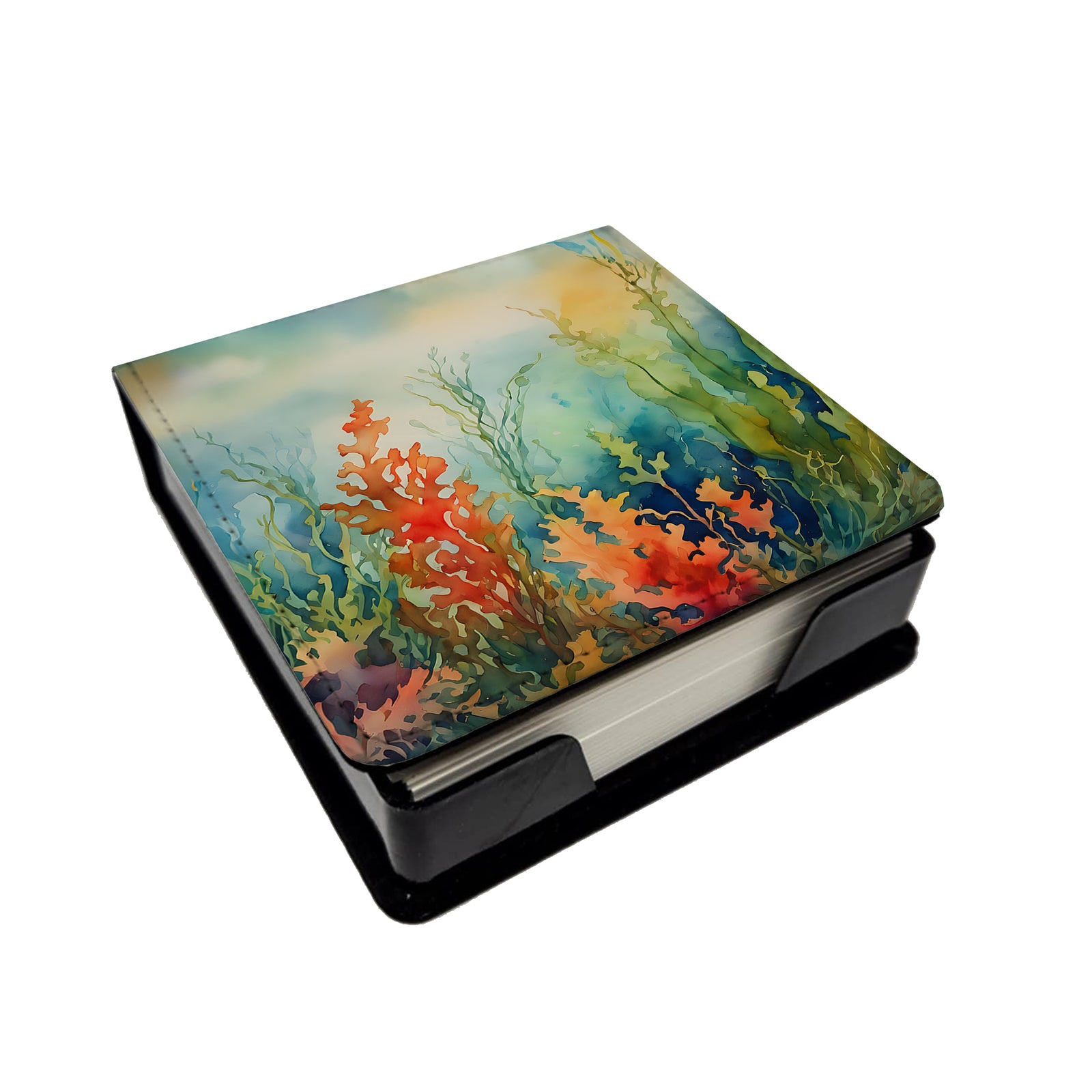 Caroline's Treasures Seaweed PU Leather Note Paper Holder