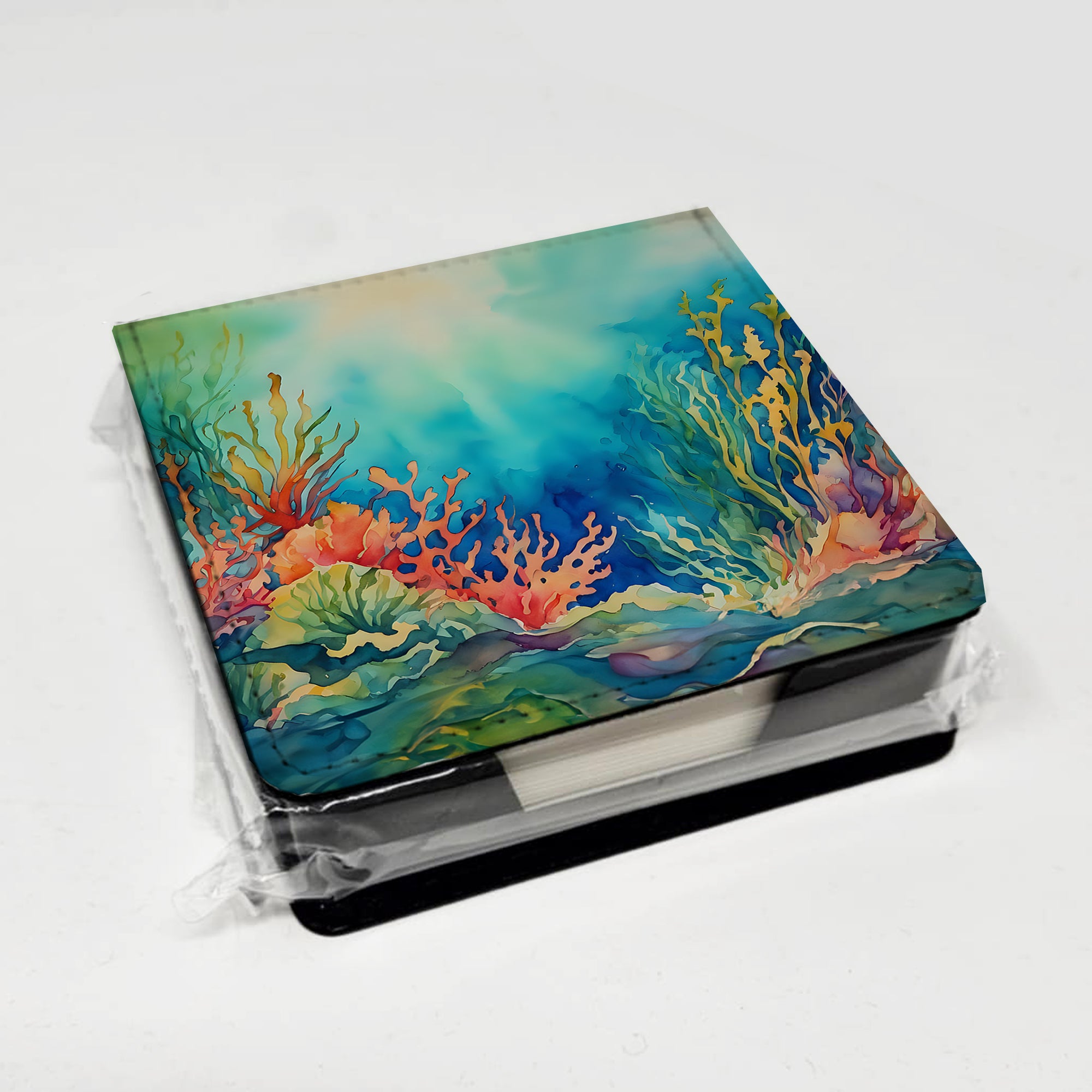Caroline's Treasures Seaweed PU Leather Note Paper Holder