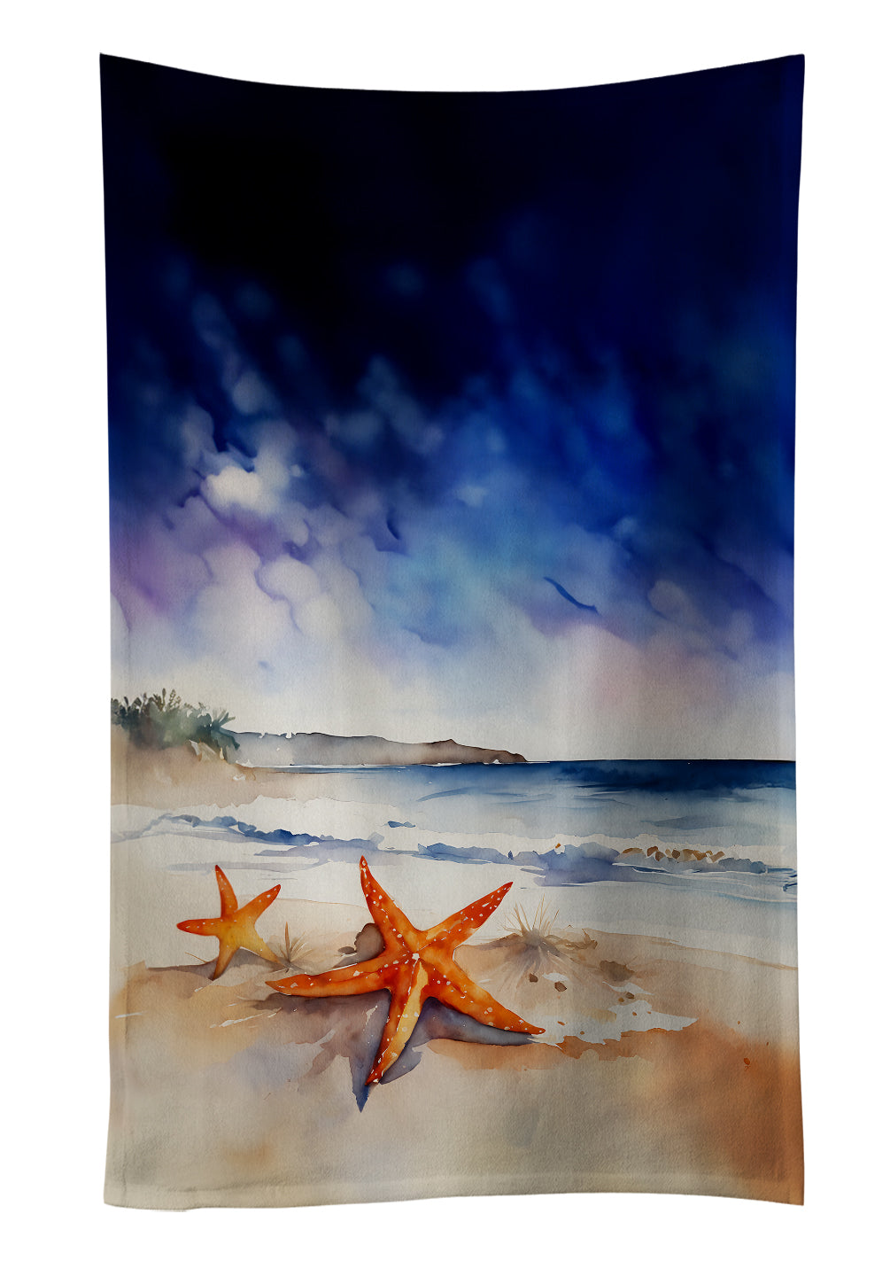 Caroline's Treasures Starfish Kitchen Towel