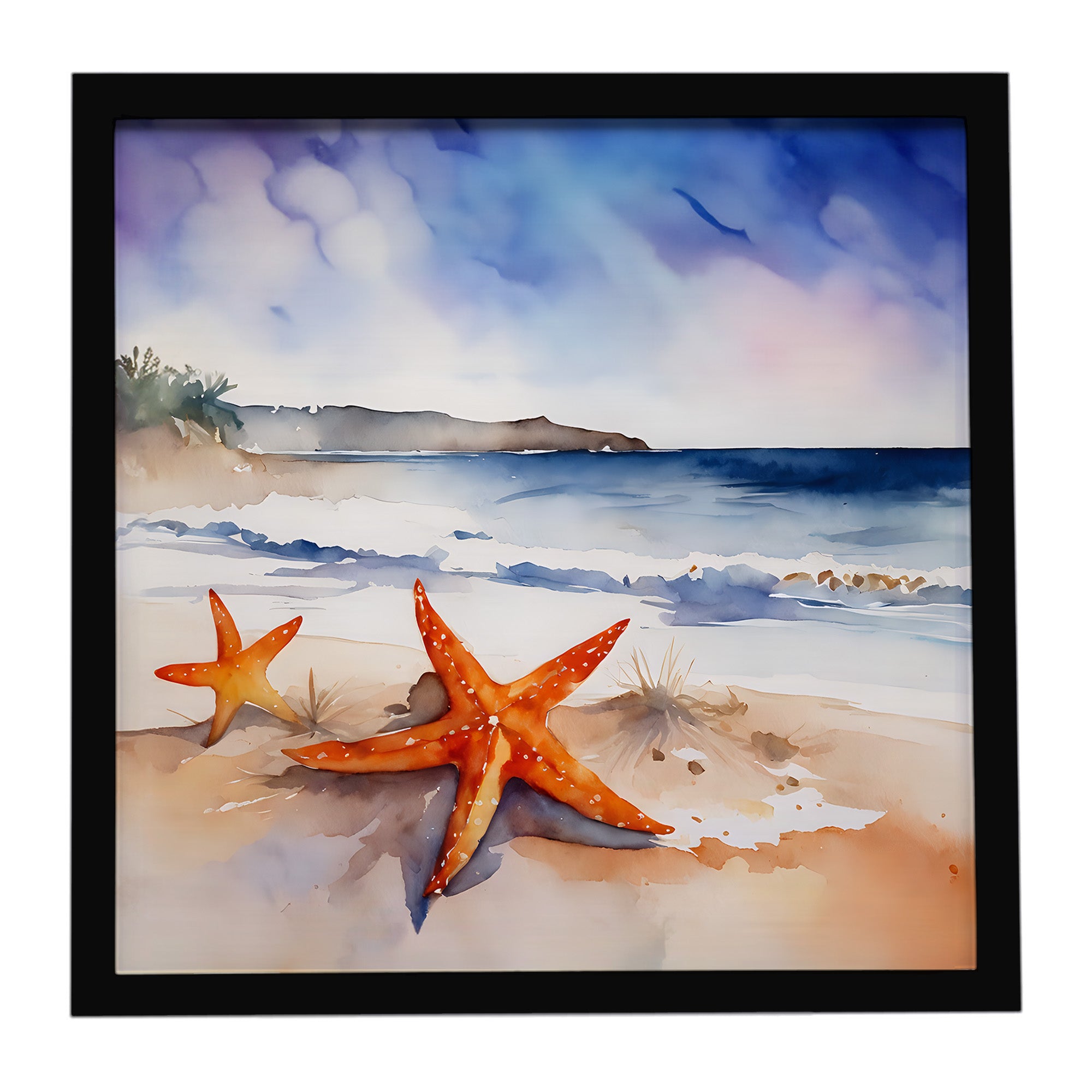 Caroline's Treasures Starfish Framed Metal Print