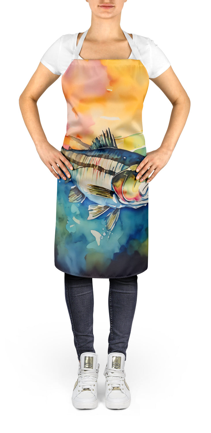 Caroline's Treasures Striped Bass Apron – Artist-Designed Kitchen, BBQ & Craft Apron
