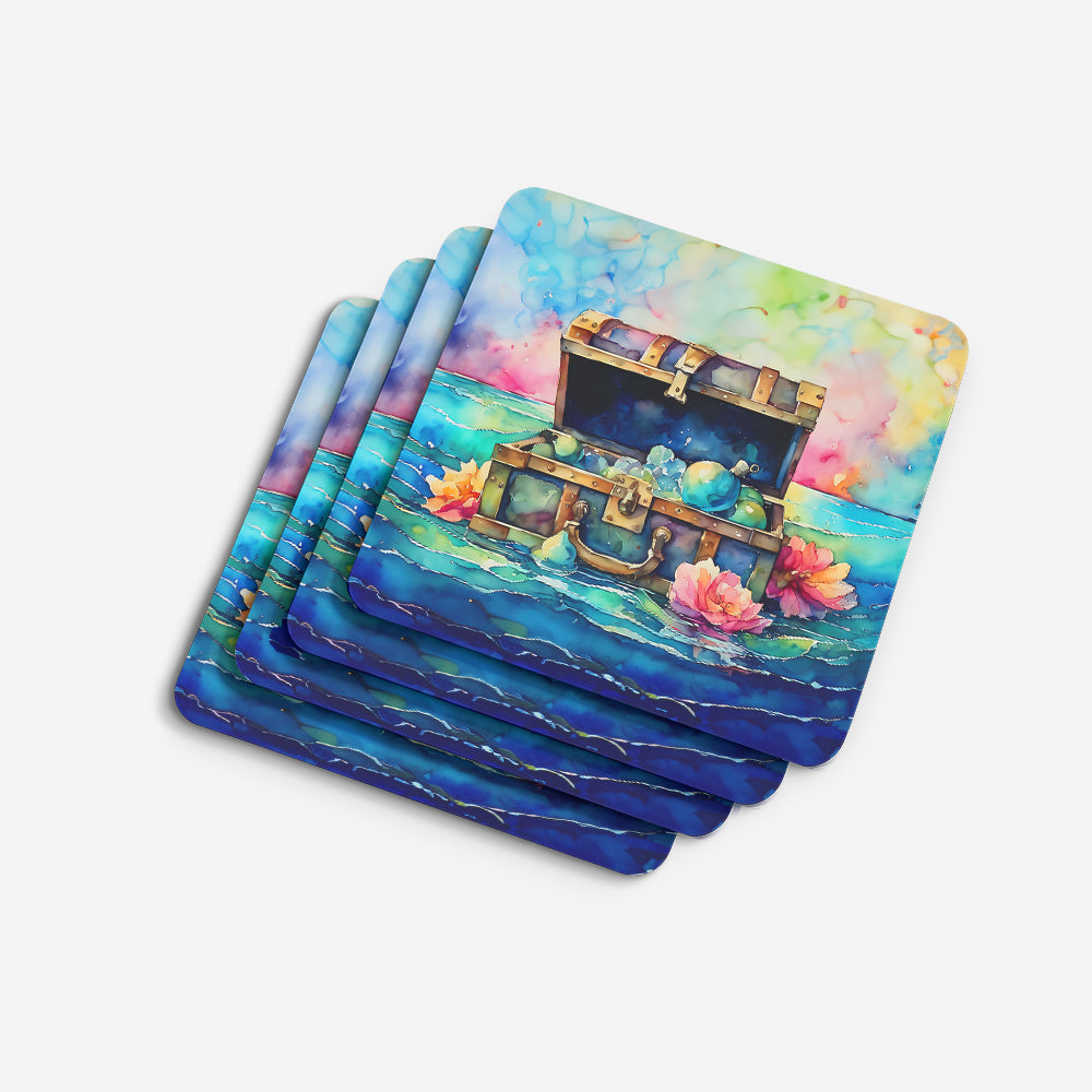 Treasure Chest Foam Coasters