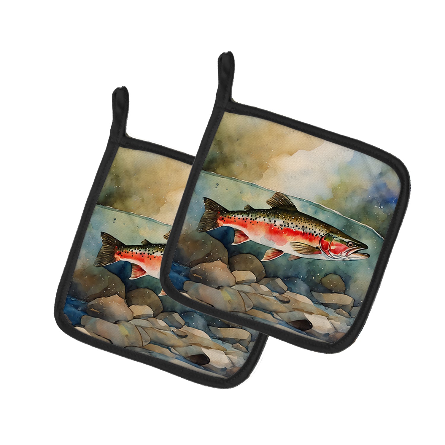 Buy this Trout Pair of Pot Holders