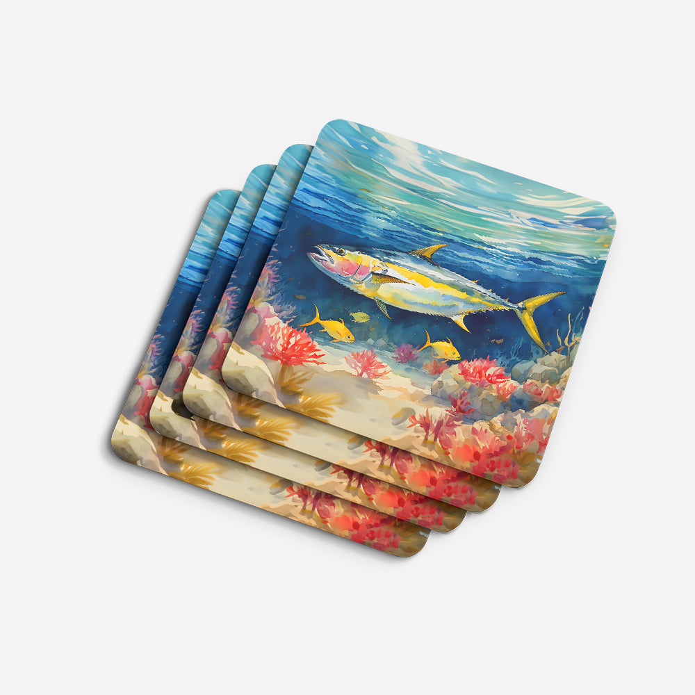 Yellowfin Tuna Foam Coasters