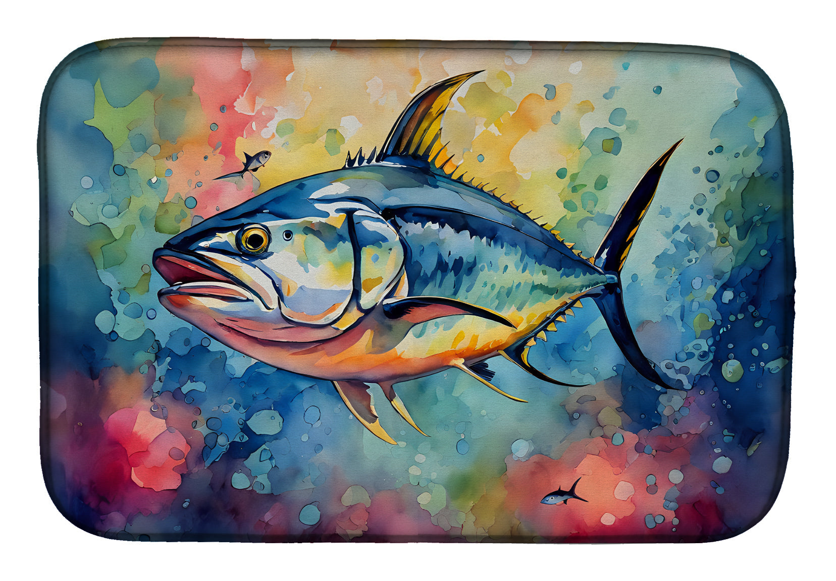 Caroline's Treasures Yellowfin Tuna Dish Drying Mat