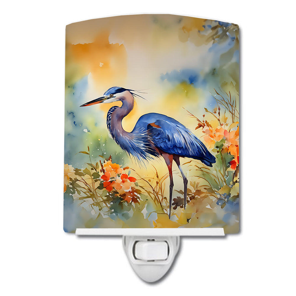 Buy this Blue Heron Ceramic Night Light