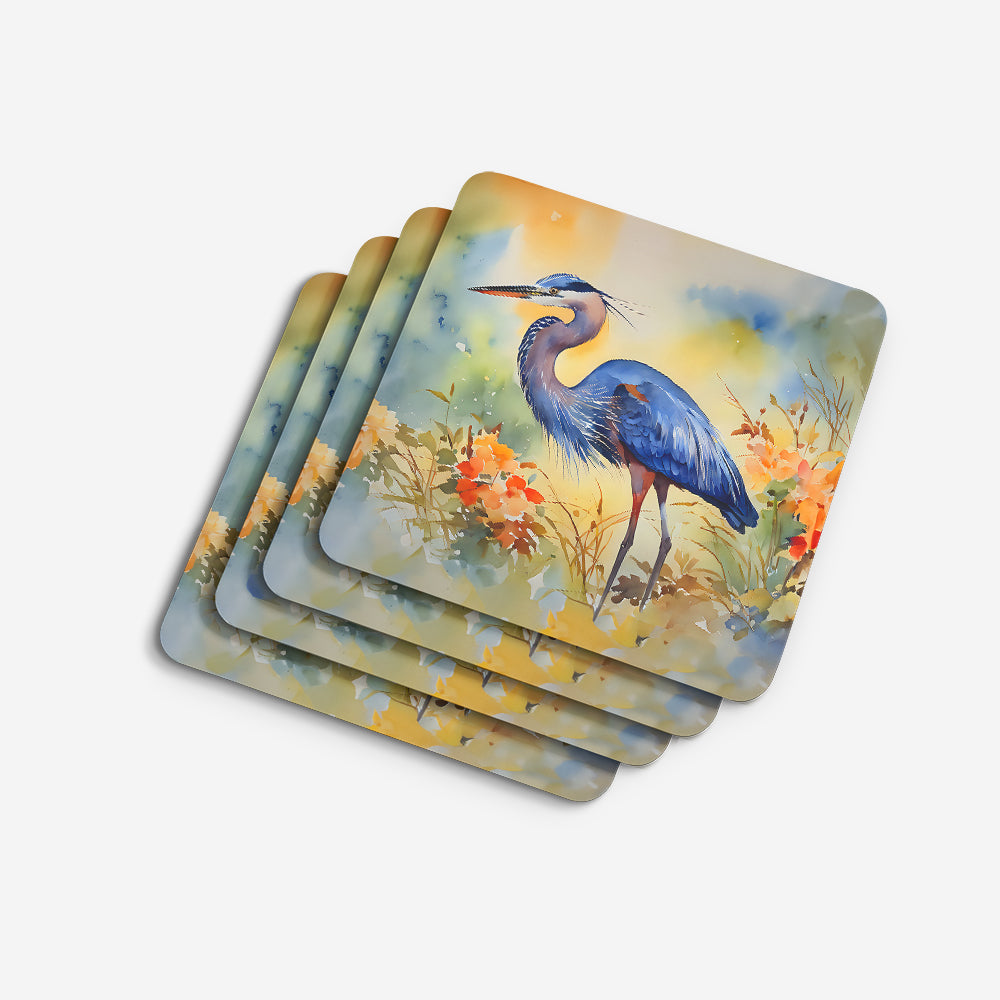 Blue Heron Foam Coasters