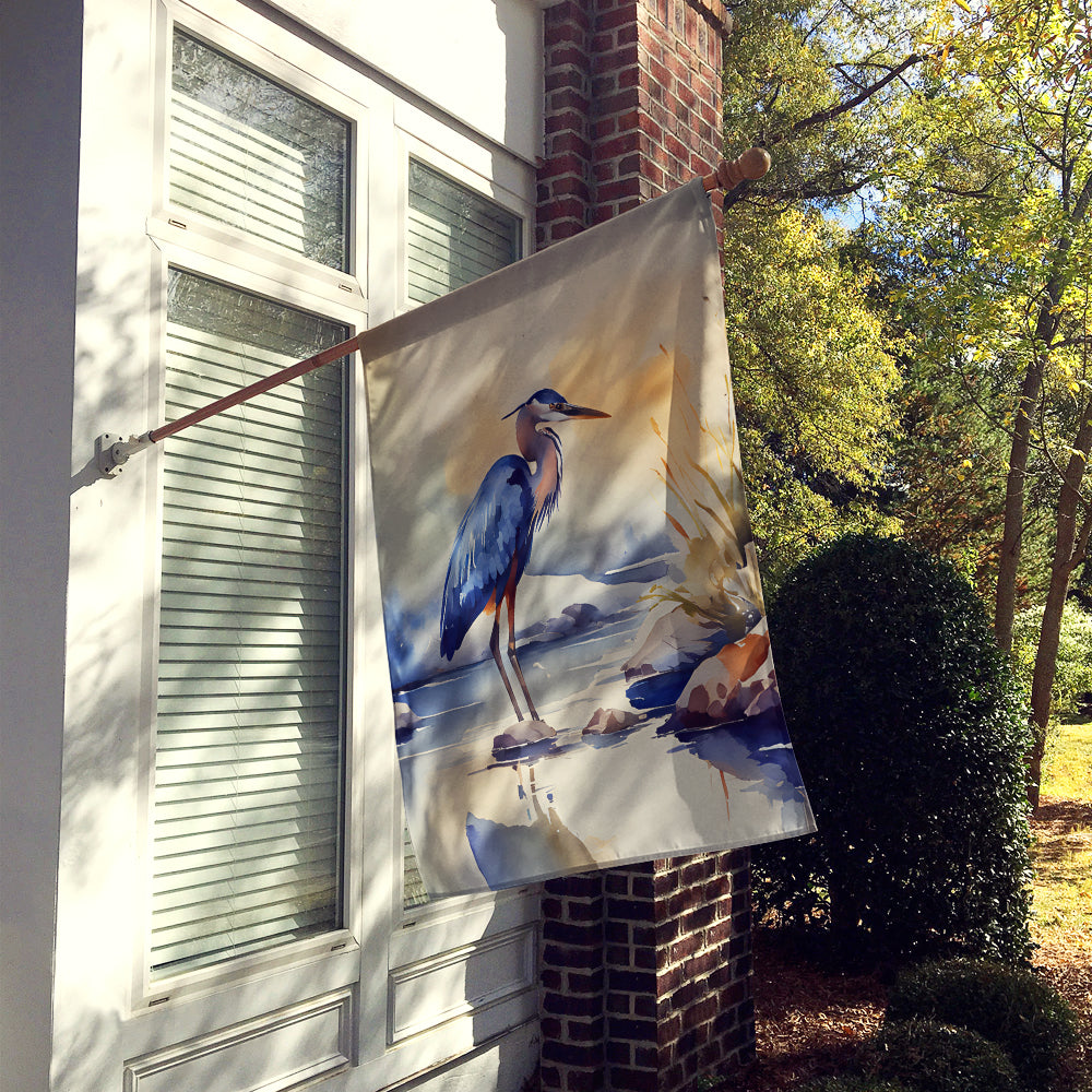 Caroline's Treasures Blue Heron House Flag
