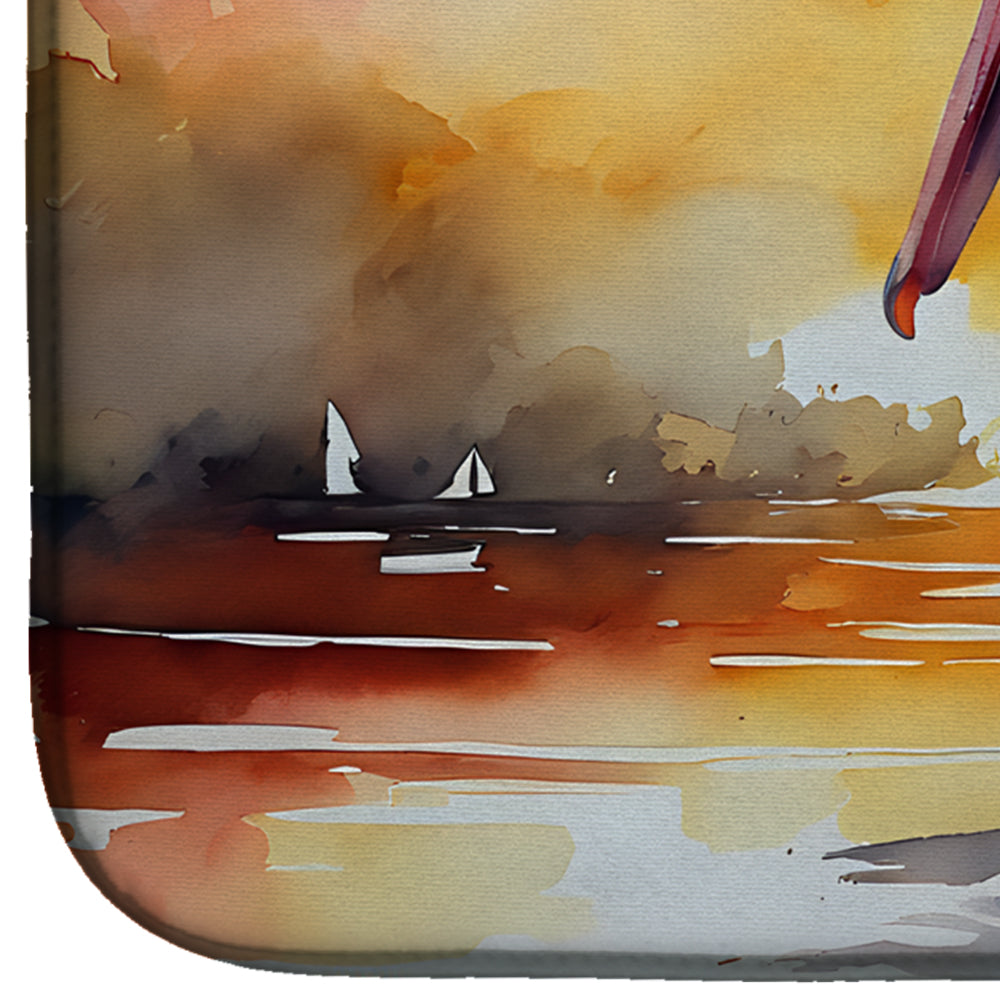 Caroline's Treasures Pelican Dish Drying Mat