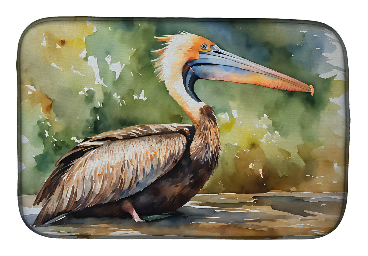 Caroline's Treasures Pelican Dish Drying Mat