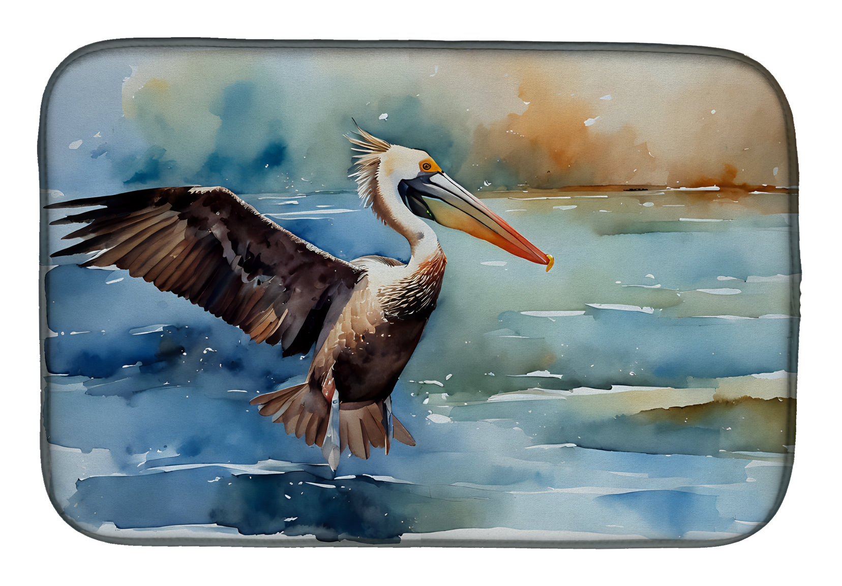 Caroline's Treasures Pelican Dish Drying Mat
