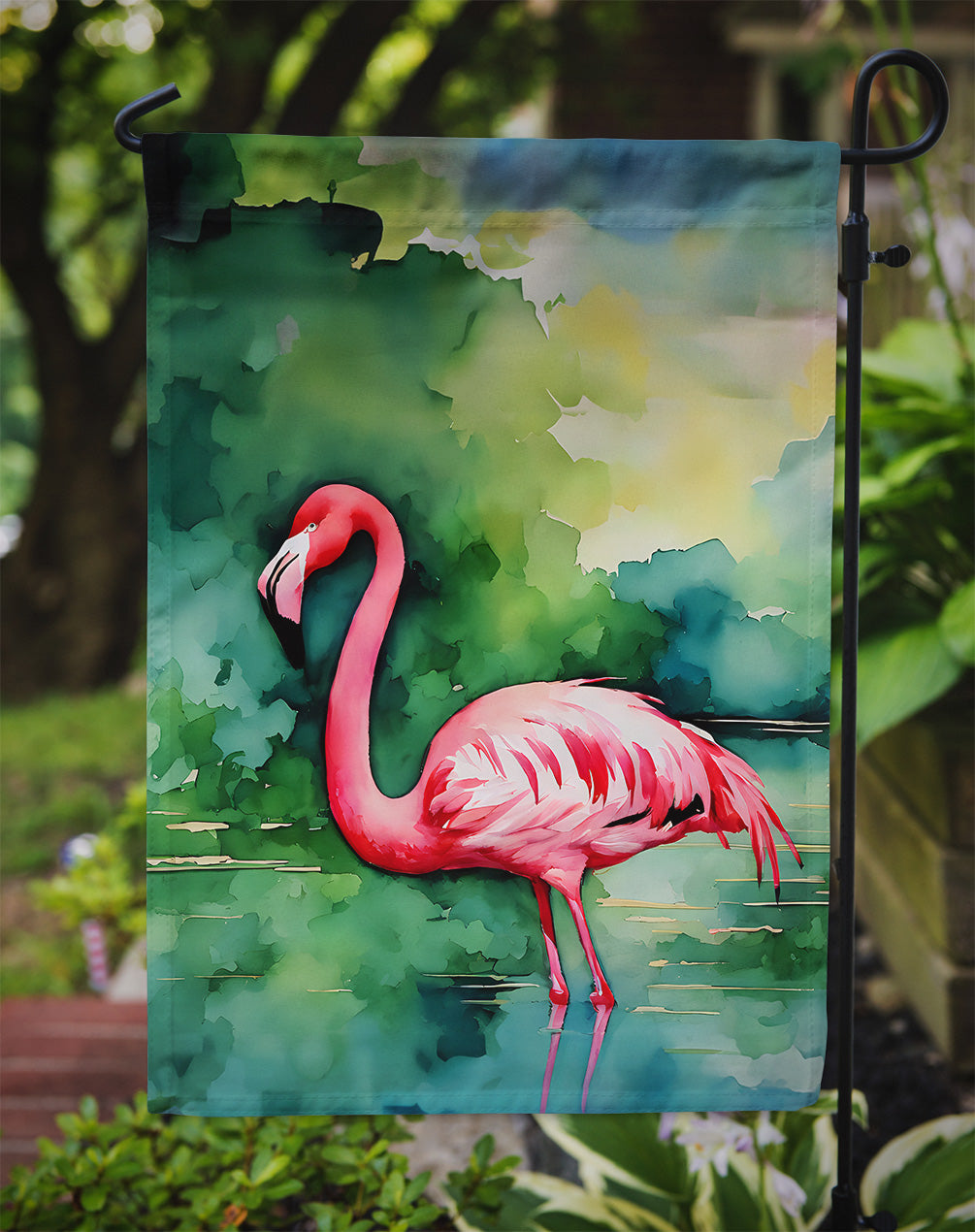 Flamingo Garden Flag