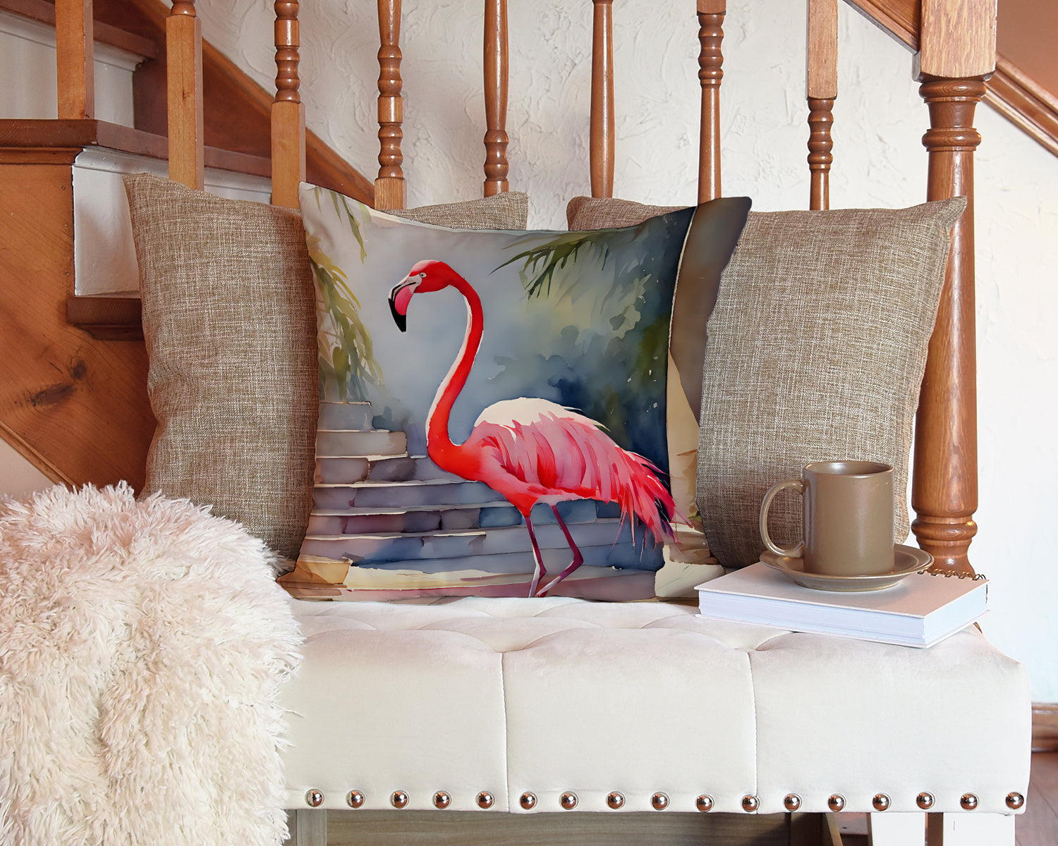 Flamingo Throw Pillow