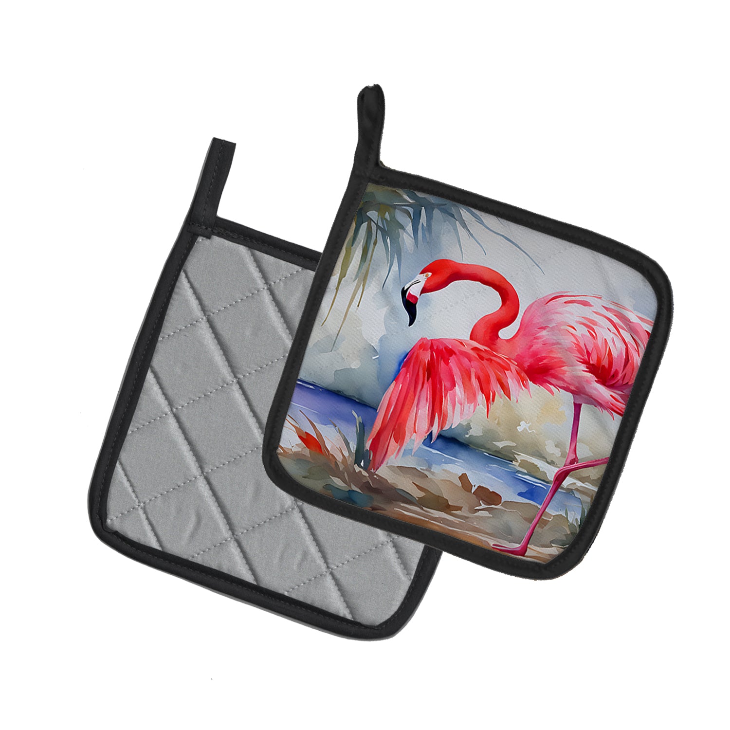 Buy this Flamingo Pair of Pot Holders
