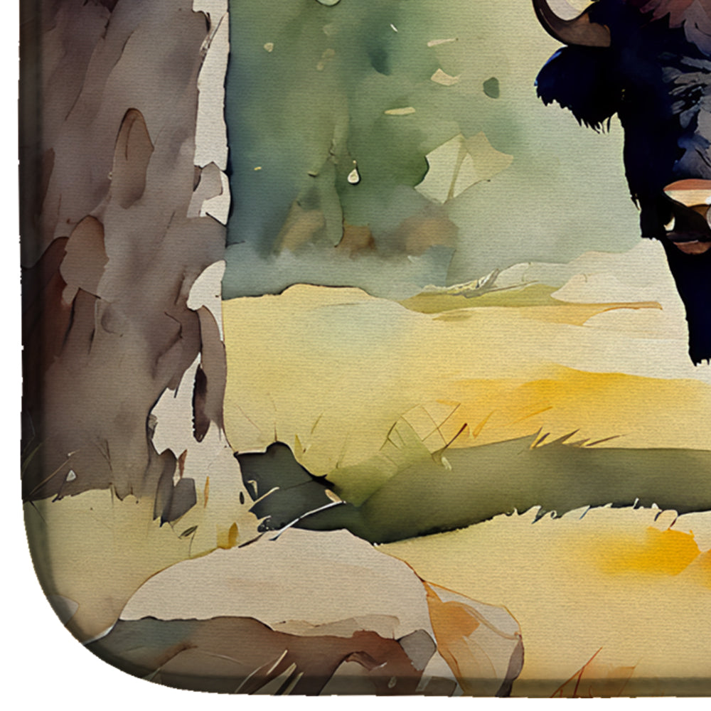 Caroline's Treasures American Bison Dish Drying Mat