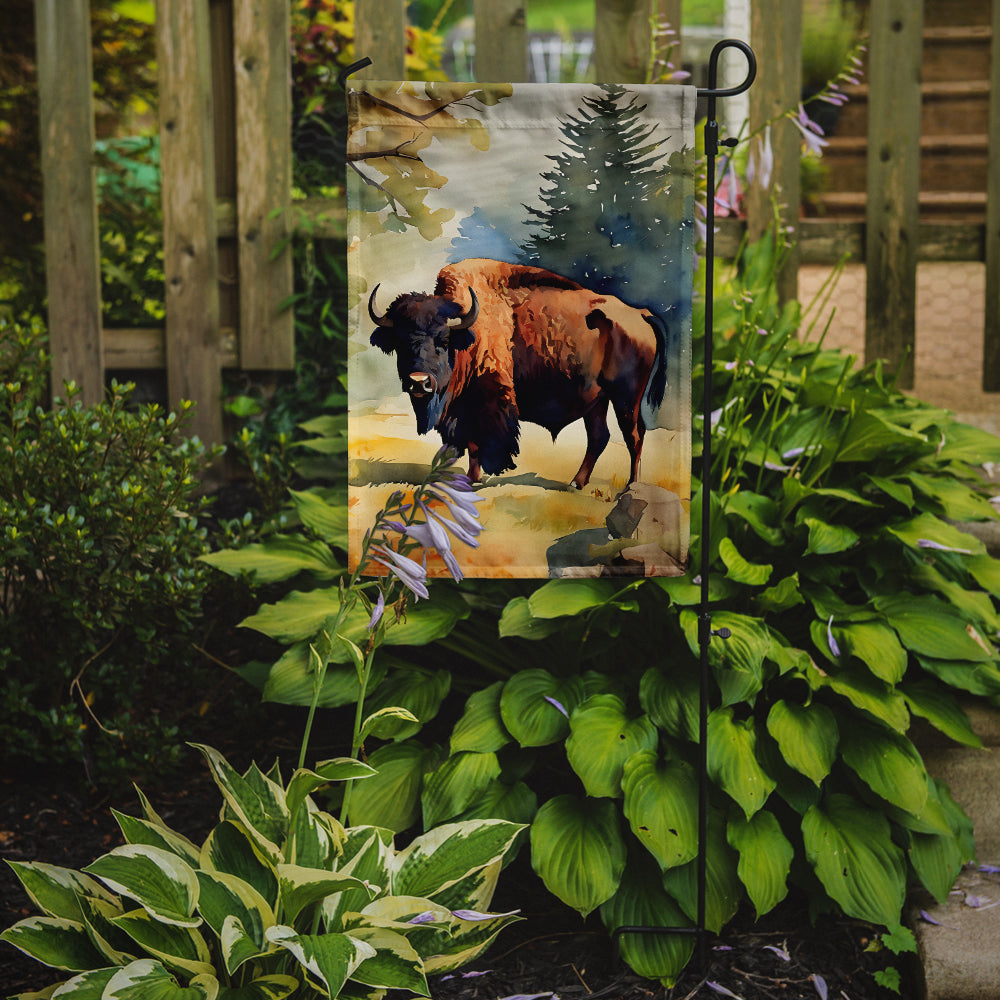 Caroline's Treasures American Bison Garden Flag – Outdoor Decorative Yard Flag