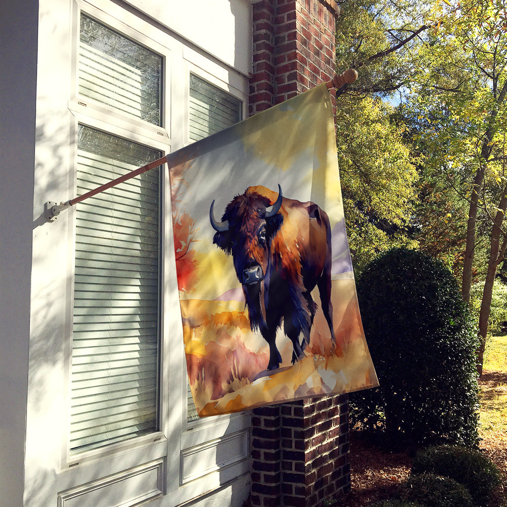 Caroline's Treasures American Bison House Flag