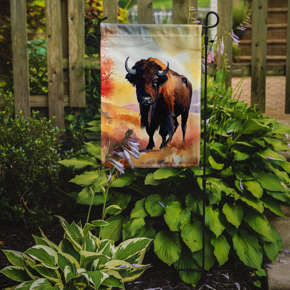 Caroline's Treasures American Bison Garden Flag – Outdoor Decorative Yard Flag