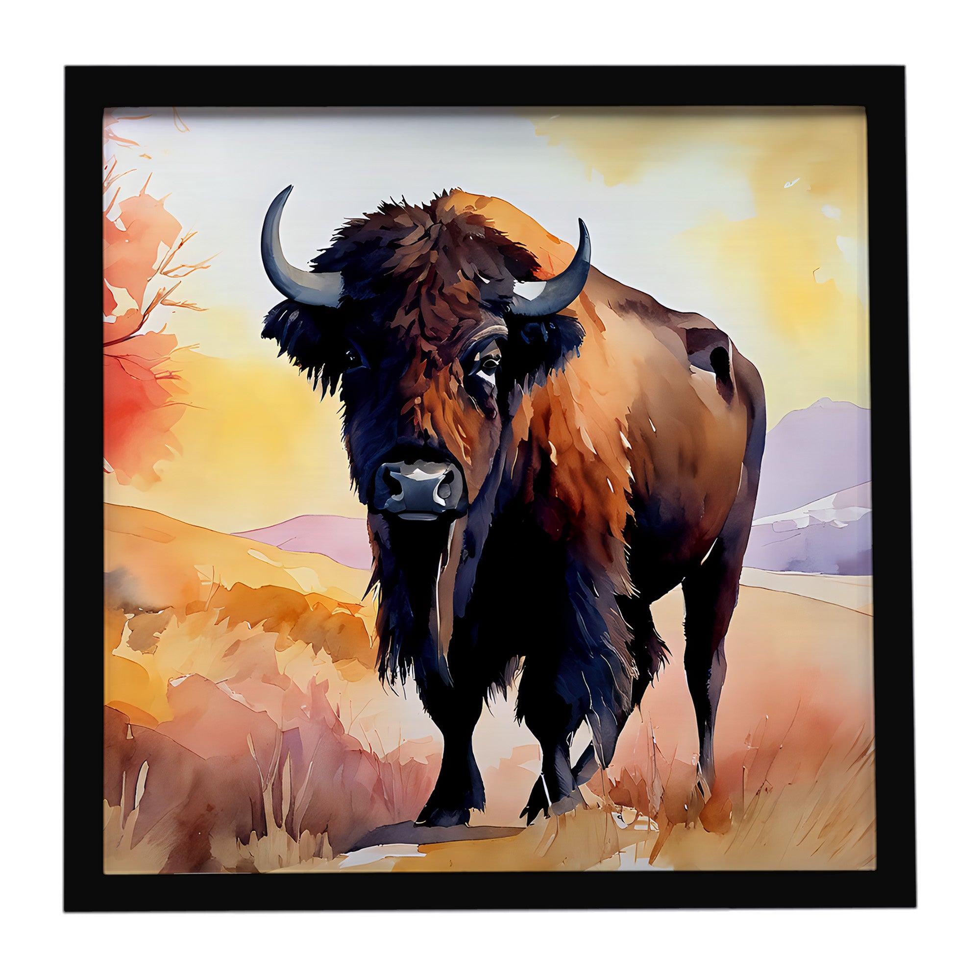 Caroline's Treasures American Bison Framed Metal Print