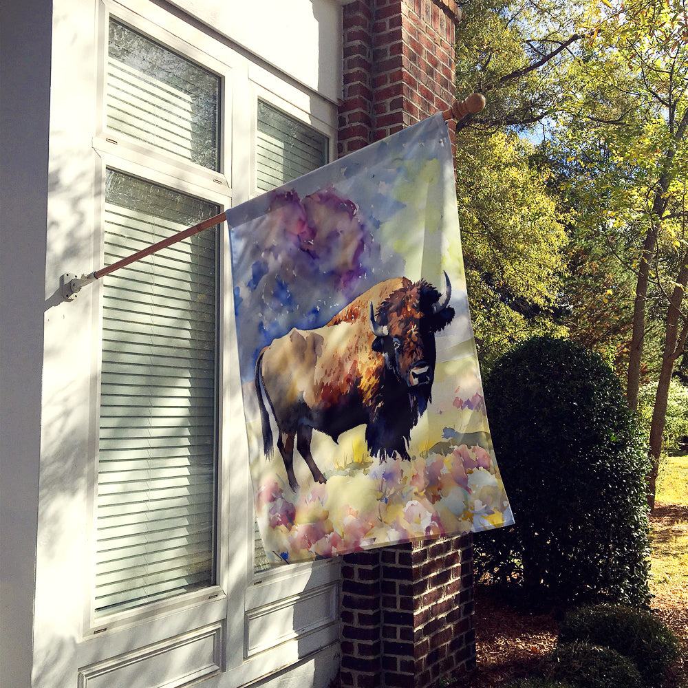 Caroline's Treasures American Bison House Flag