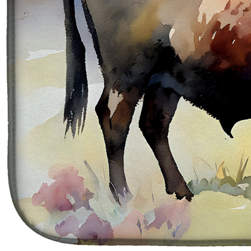 Caroline's Treasures American Bison Dish Drying Mat