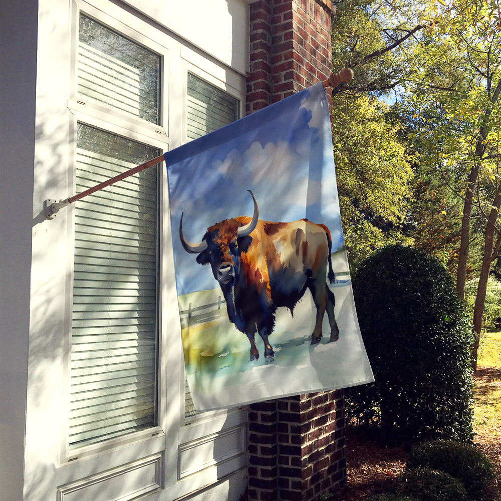 Caroline's Treasures American Bison House Flag