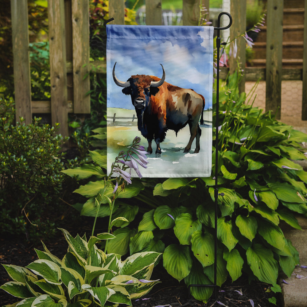 Caroline's Treasures American Bison Garden Flag – Outdoor Decorative Yard Flag