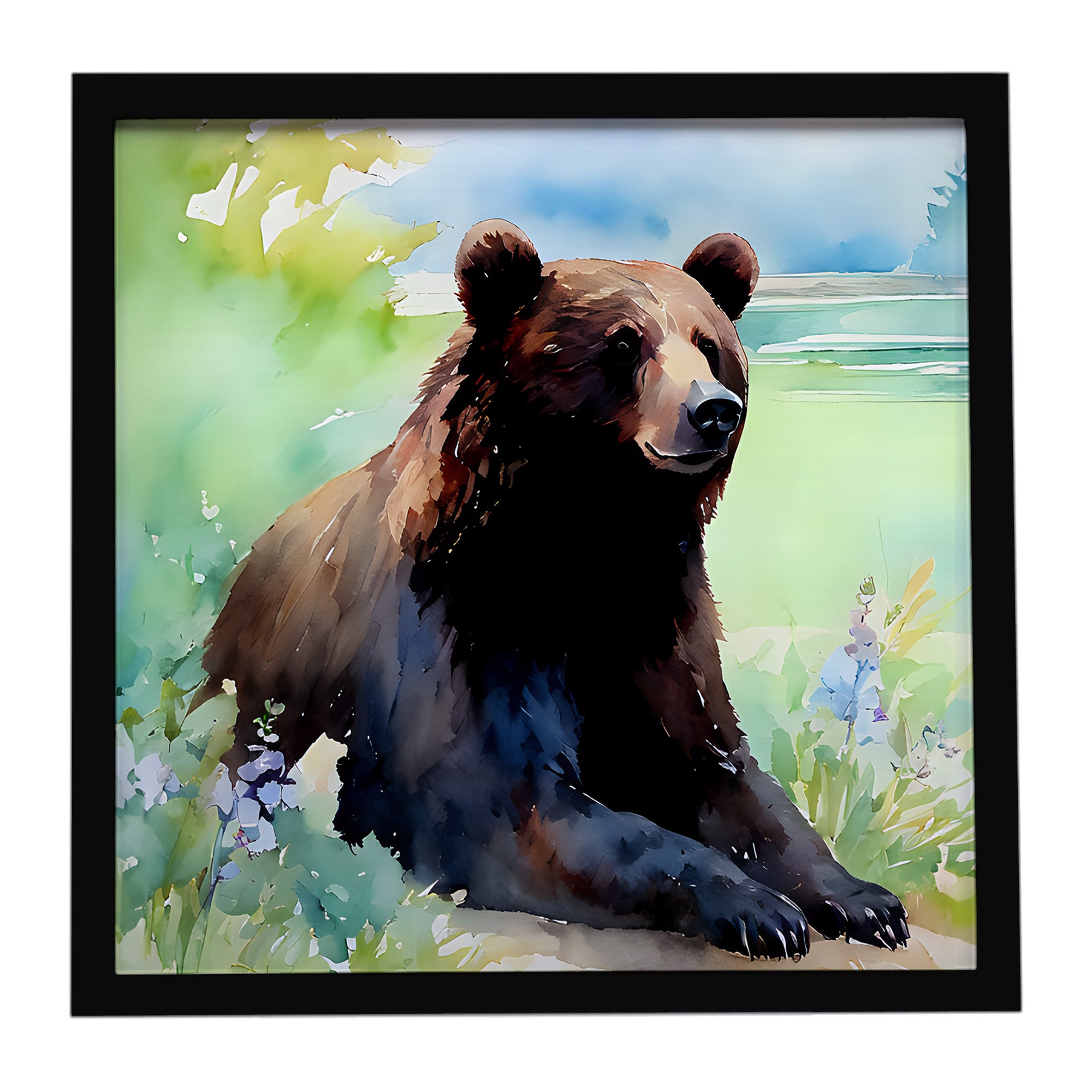 Caroline's Treasures American Black Bear Framed Metal Print