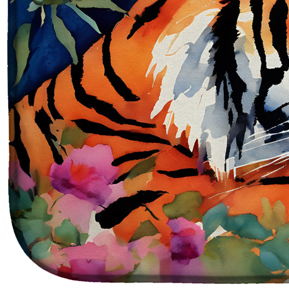 Caroline's Treasures Bengal Tiger Dish Drying Mat