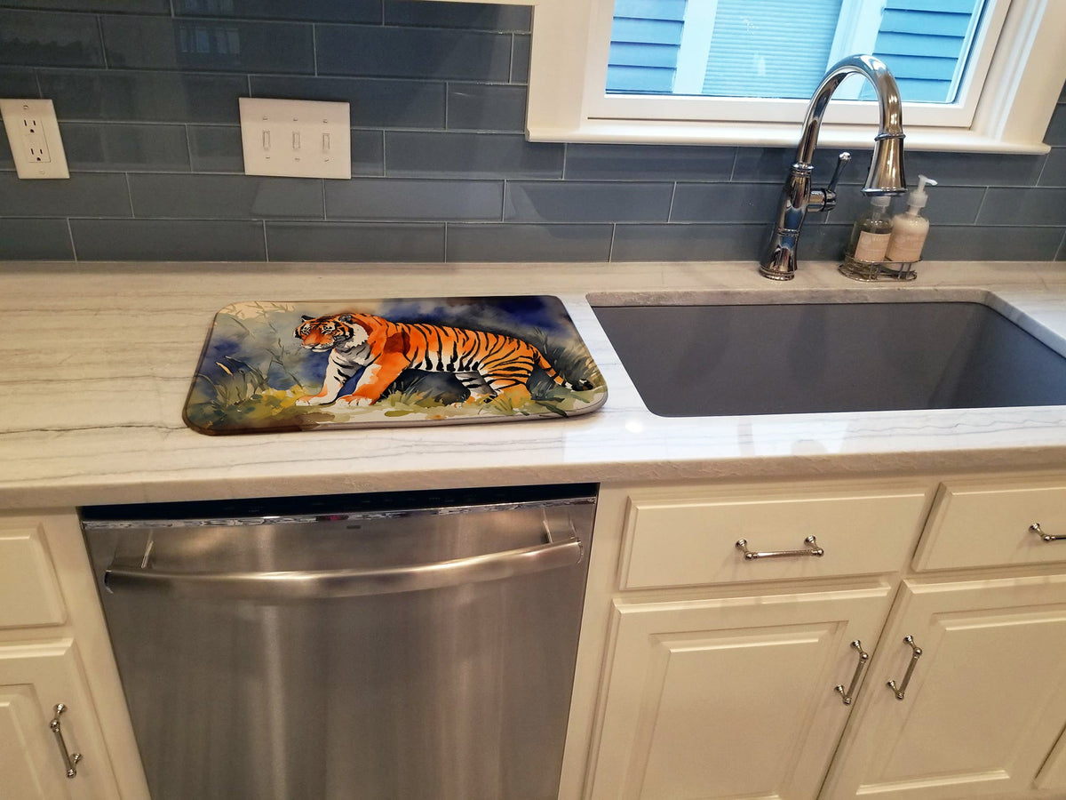 Caroline's Treasures Bengal Tiger Dish Drying Mat