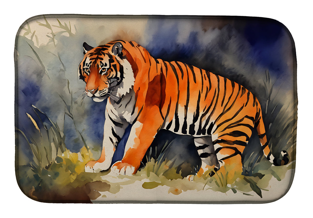 Caroline's Treasures Bengal Tiger Dish Drying Mat