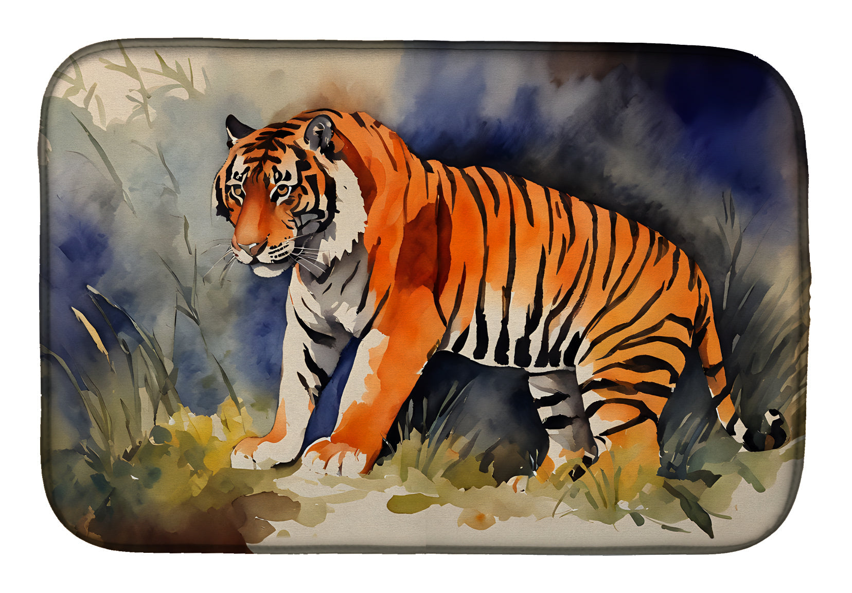 Caroline's Treasures Bengal Tiger Dish Drying Mat