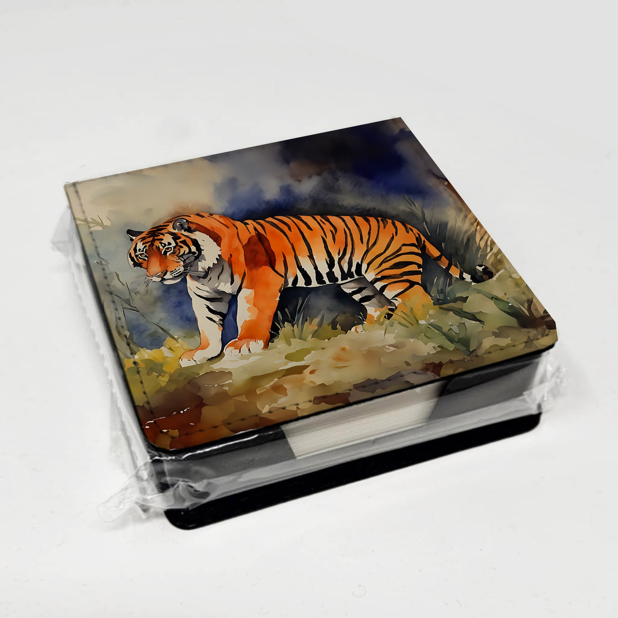 Caroline's Treasures Bengal Tiger PU Leather Note Paper Holder