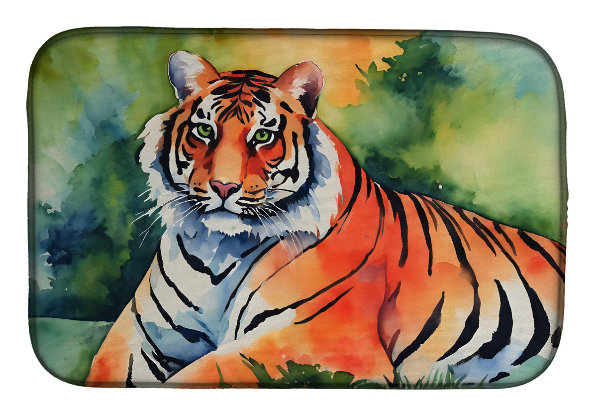 Caroline's Treasures Bengal Tiger Dish Drying Mat