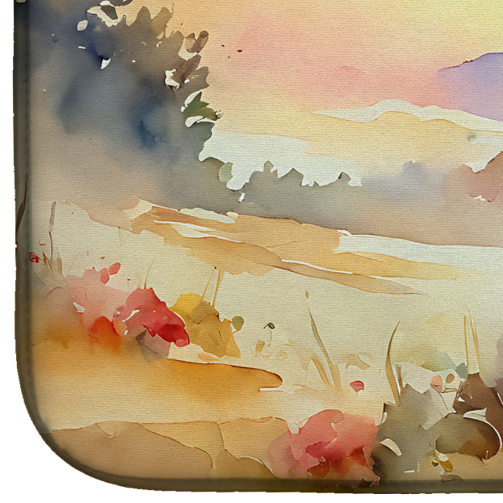 Caroline's Treasures Buffalo Dish Drying Mat