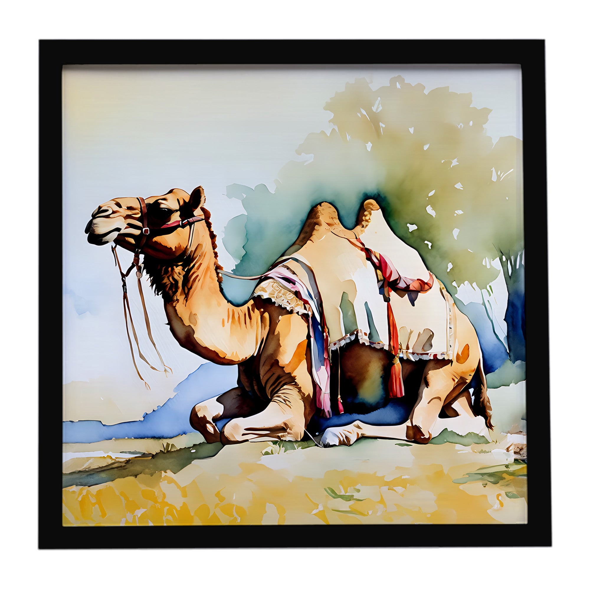 Caroline's Treasures Camel Framed Metal Print