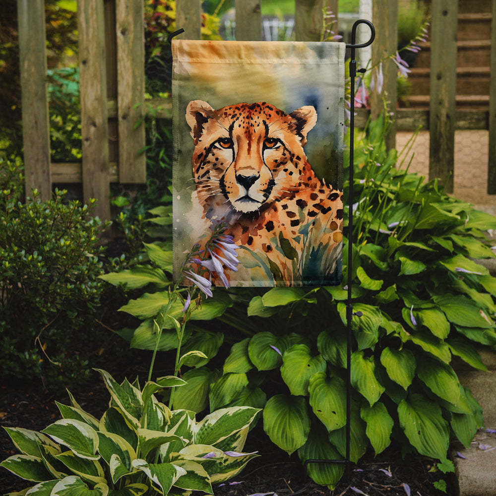 Caroline's Treasures Cheetah Garden Flag – Outdoor Decorative Yard Flag