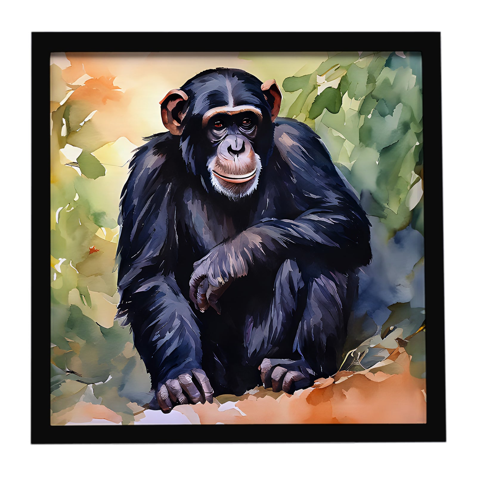 Caroline's Treasures Chimpanzee Framed Metal Print