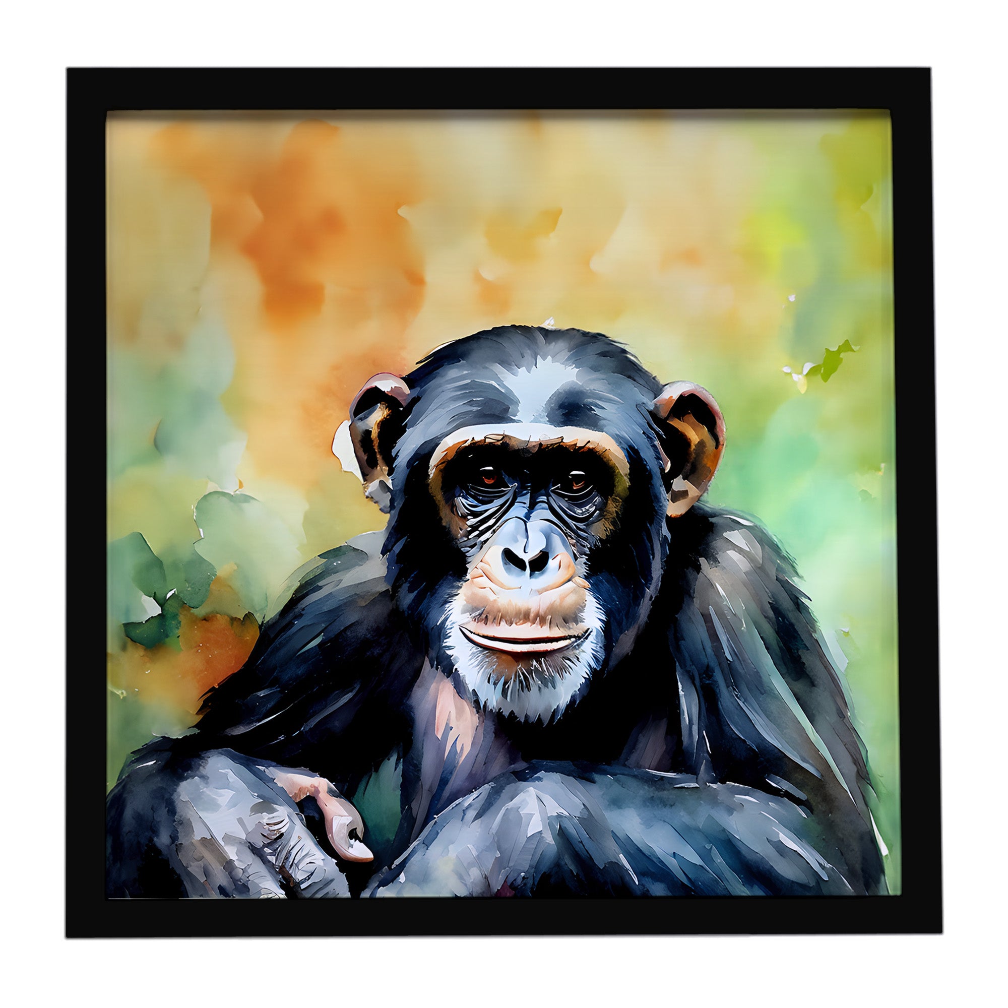 Caroline's Treasures Chimpanzee Framed Metal Print
