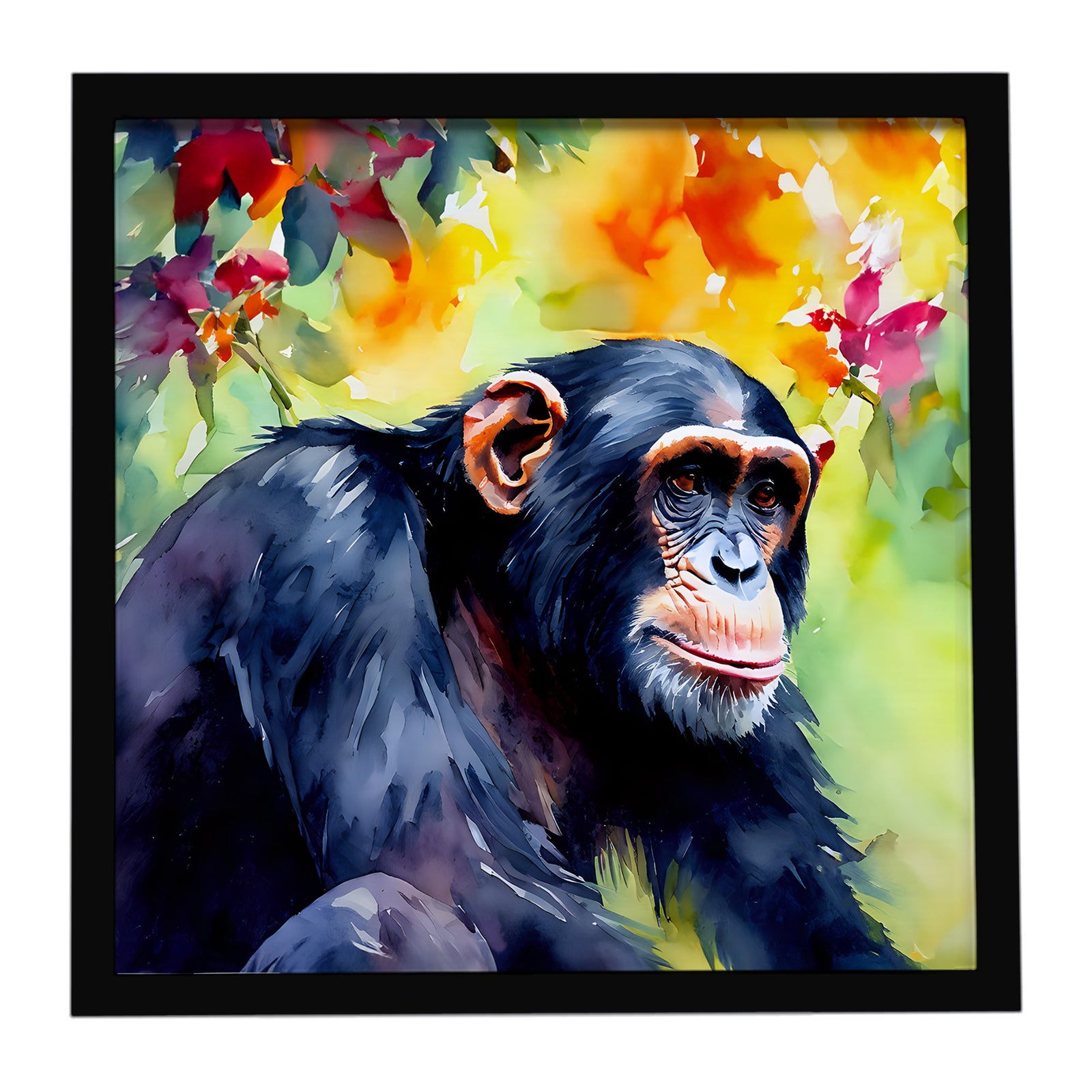 Caroline's Treasures Chimpanzee Framed Metal Print