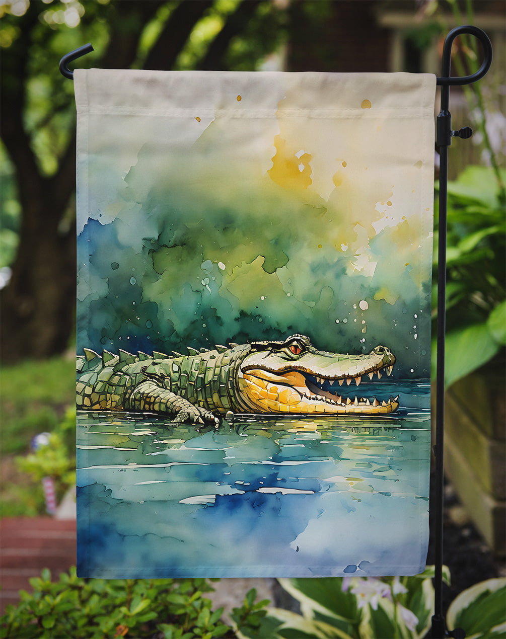 Crocodile Garden Flag