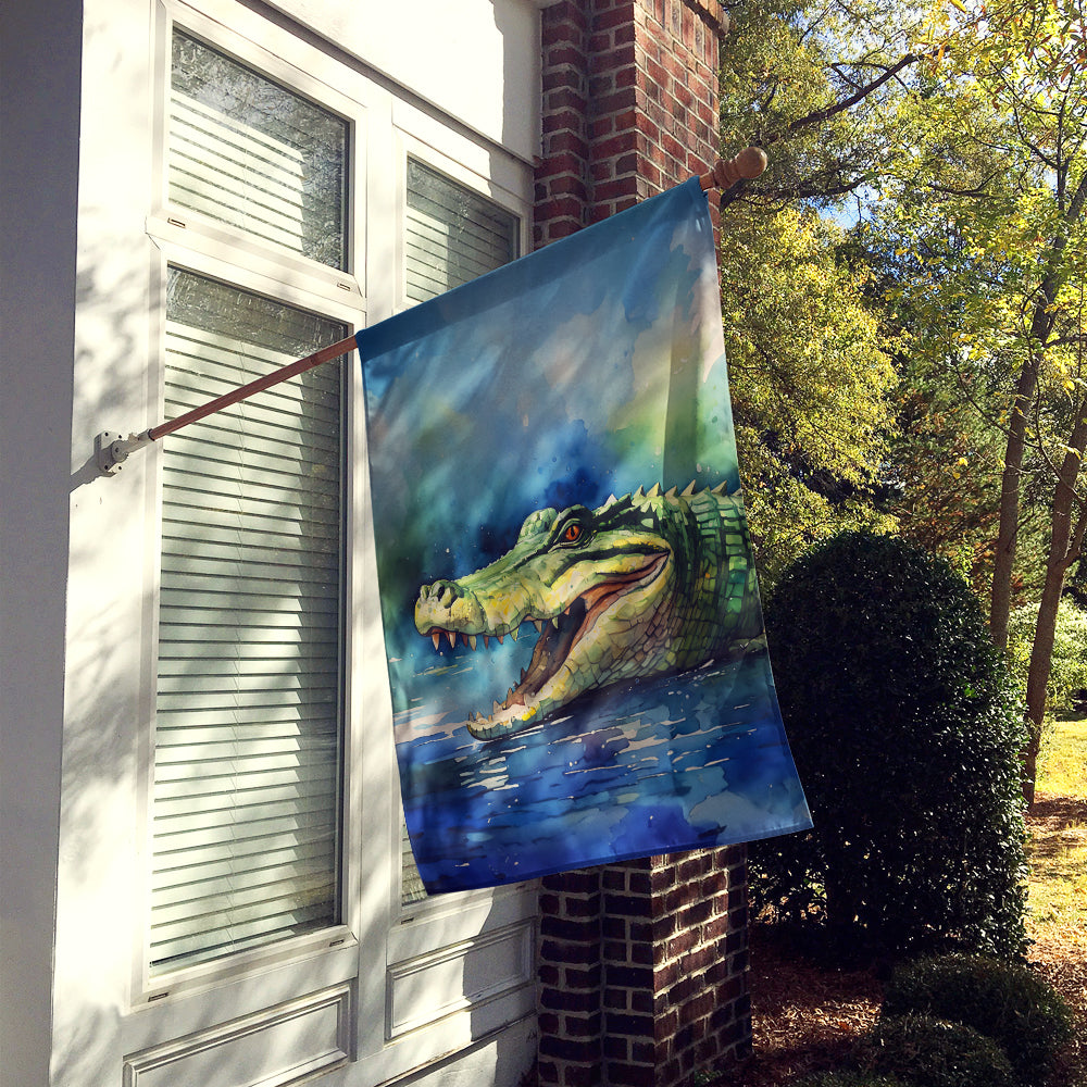 Caroline's Treasures Crocodile House Flag