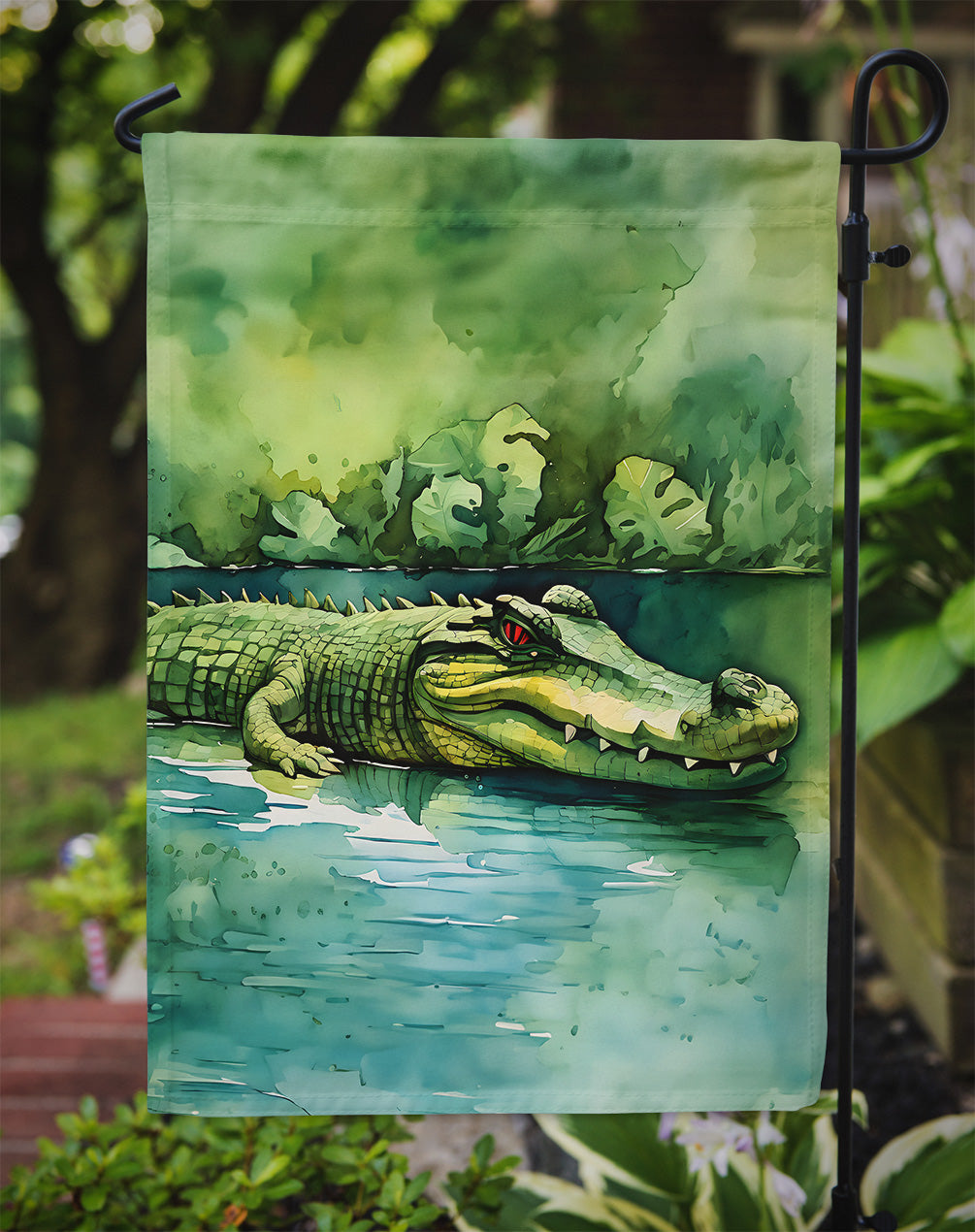 Crocodile Garden Flag