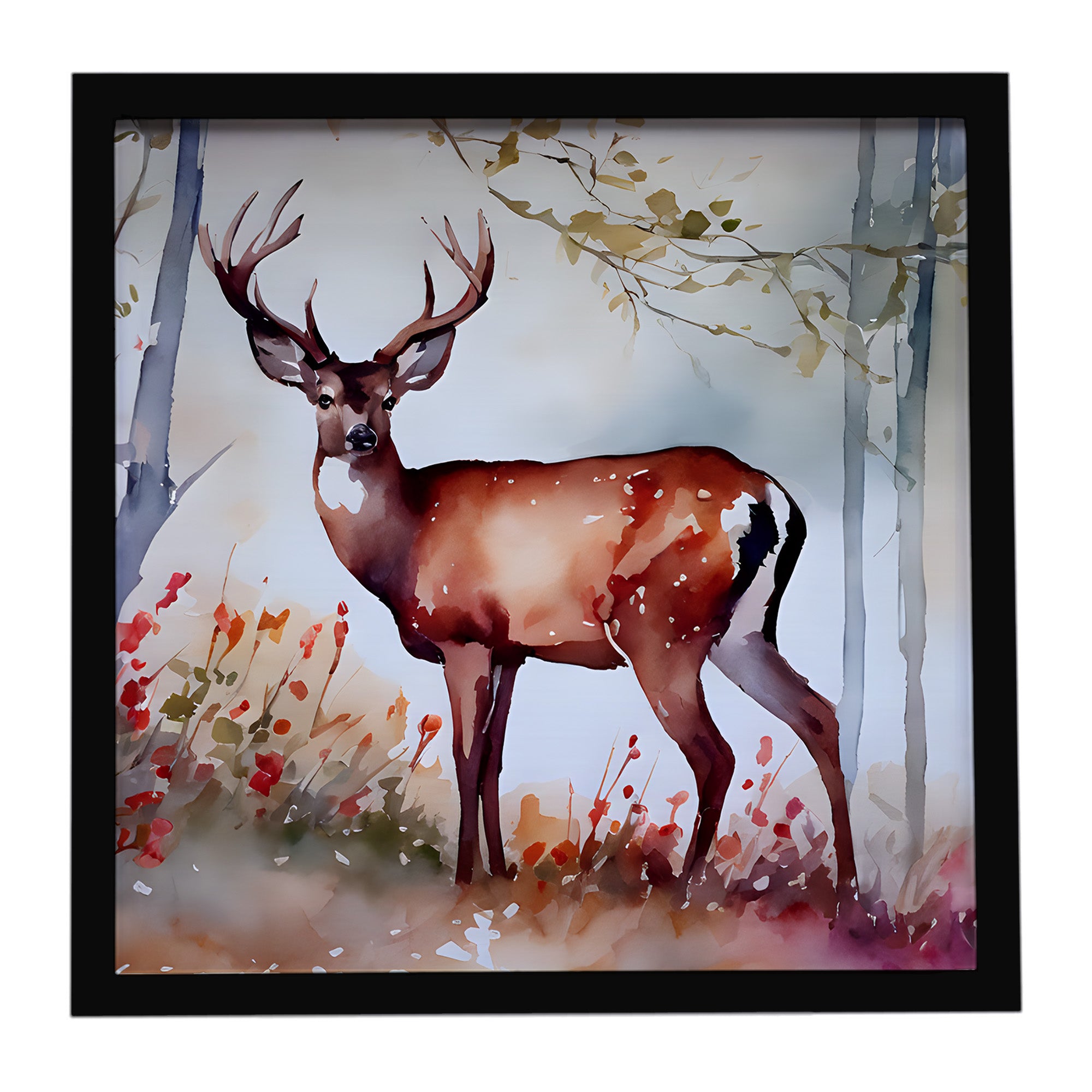 Caroline's Treasures Deer Framed Metal Print