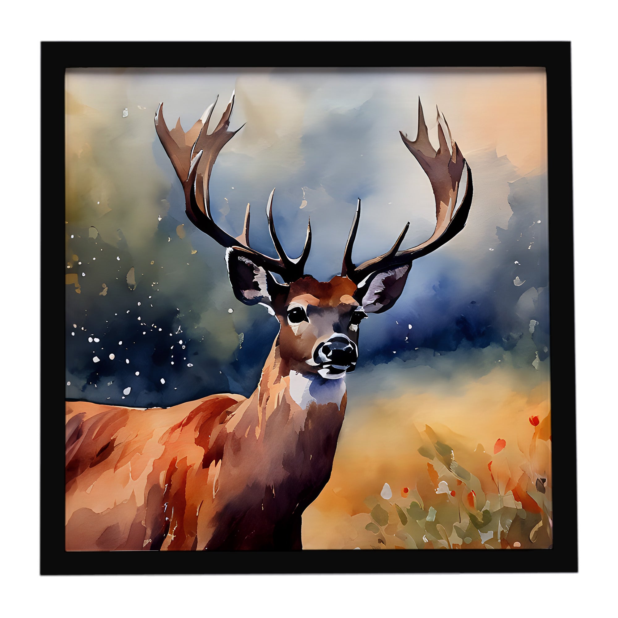 Caroline's Treasures Deer Framed Metal Print