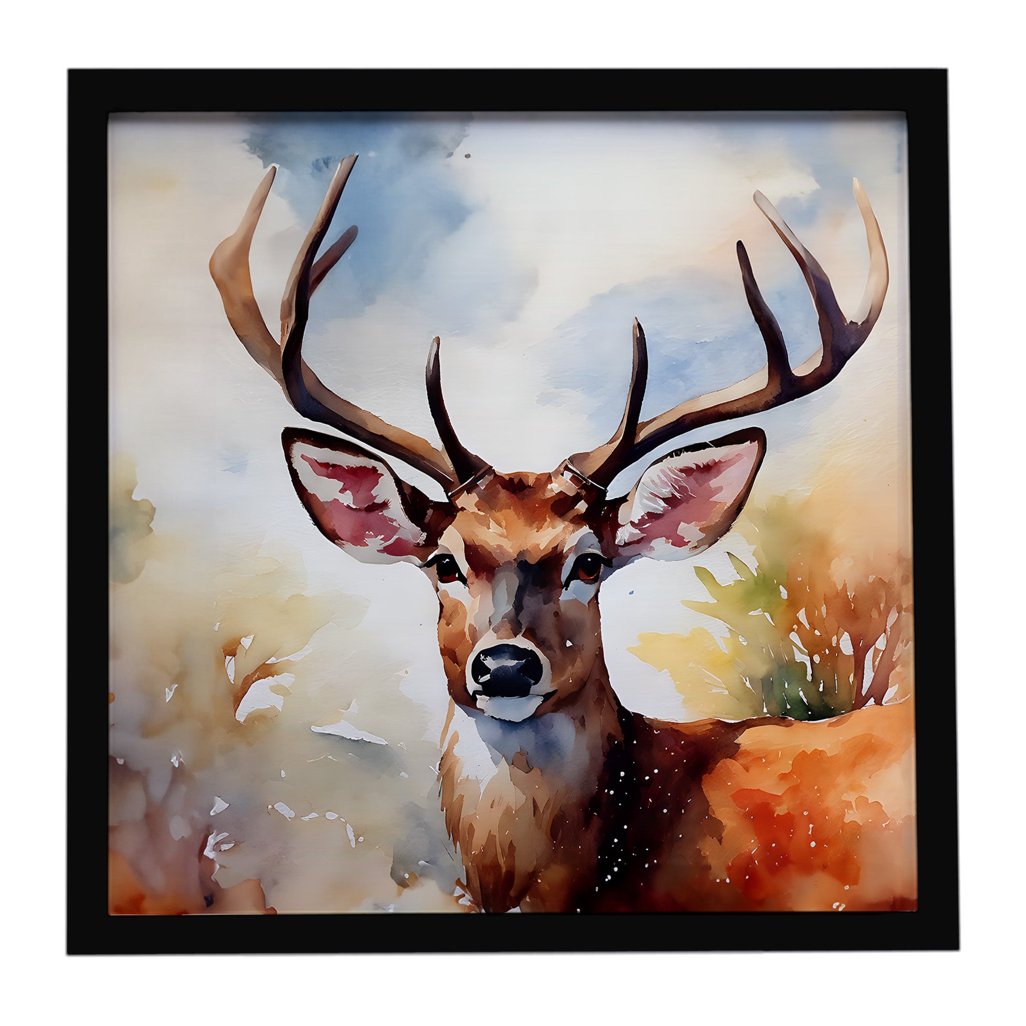 Caroline's Treasures Deer Framed Metal Print