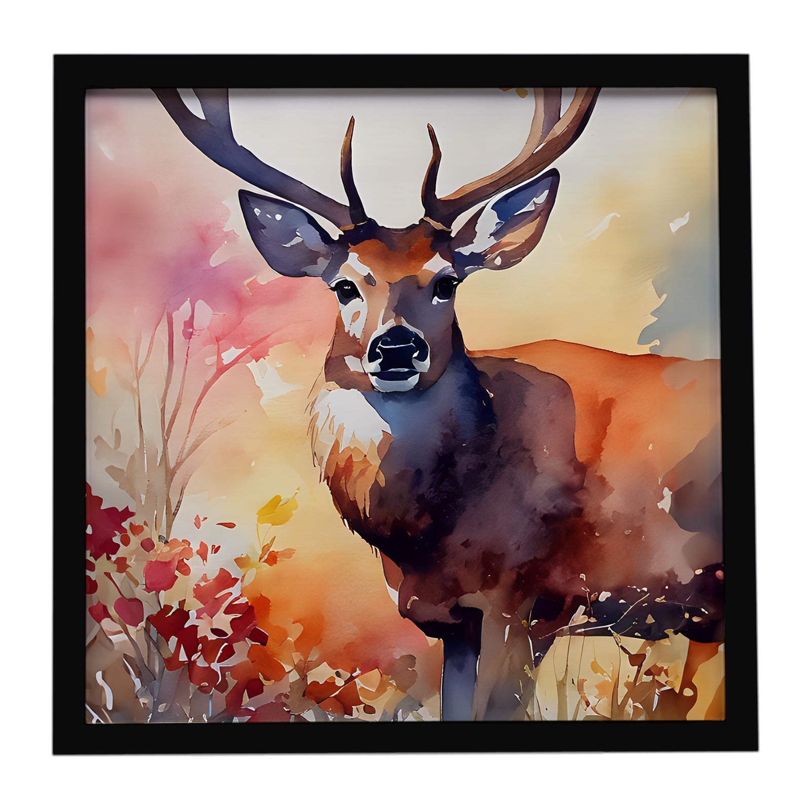 Caroline's Treasures Deer Framed Metal Print